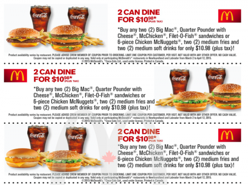 Mcdonalds coupon 2018 canada